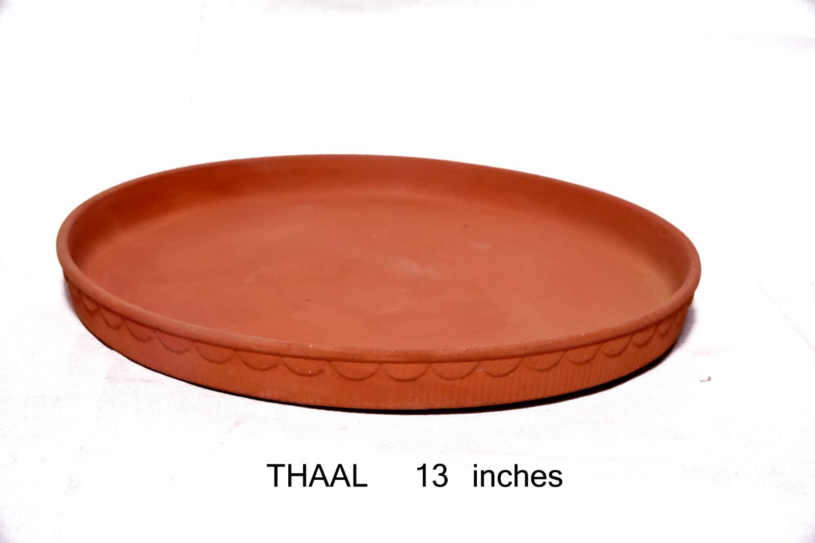 Terracotta Thaal 13 inch